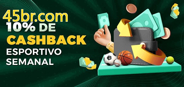 10% de bônus de cashback na 45br.com